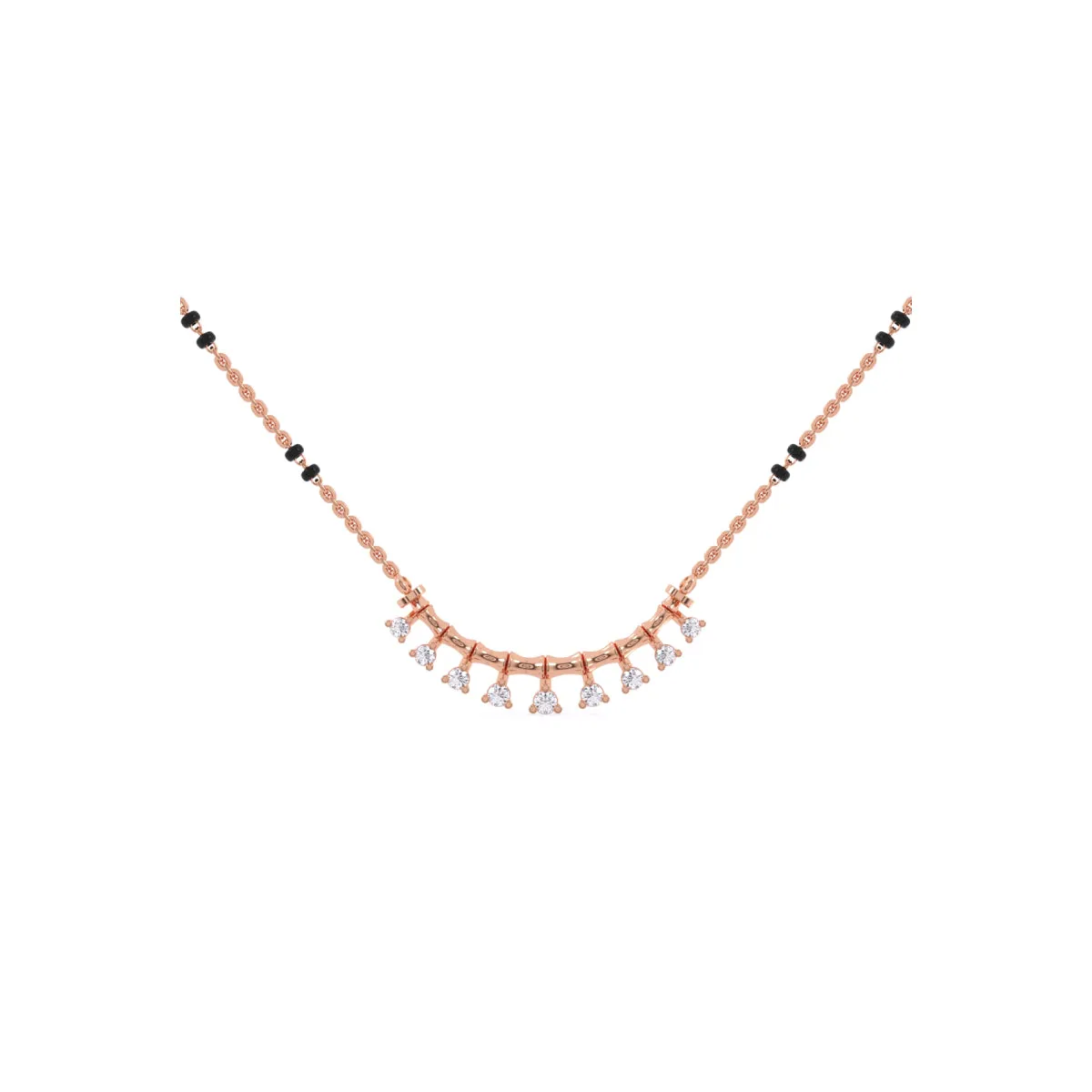 Minimalistic Round Diamond Mangalsutra