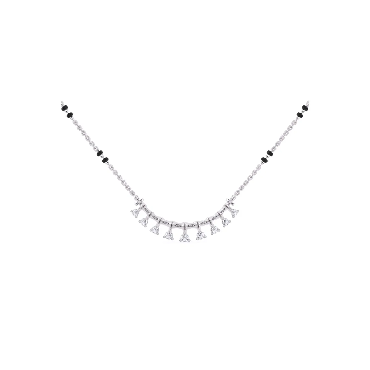 Minimalistic Round Diamond Mangalsutra