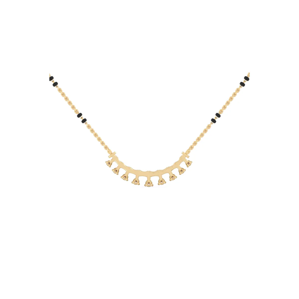 Minimalistic Round Diamond Mangalsutra