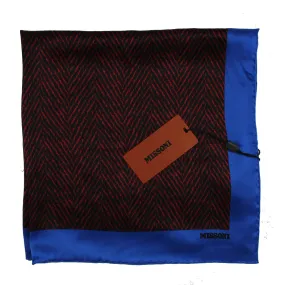 Missoni Small Silk Scarf Royal Blue Fire Red Black SALE