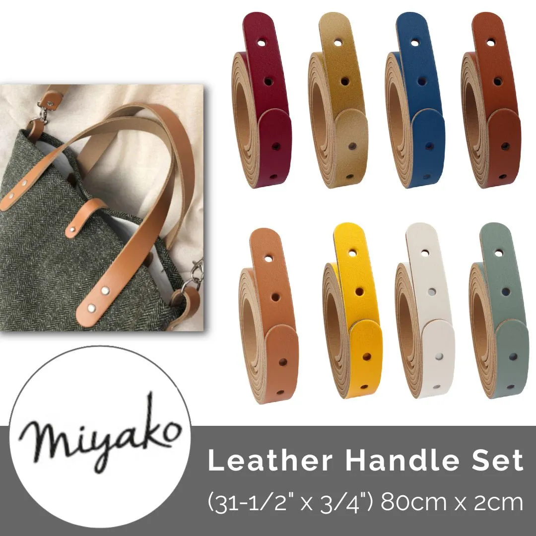 Miyako Leather Handle Set (2 Handles)