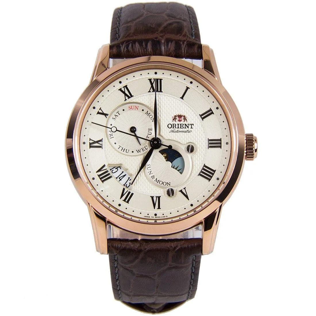 Orient Sun & Moon Automatic Analog Mens Watch SAK00001Y0 AK00001Y