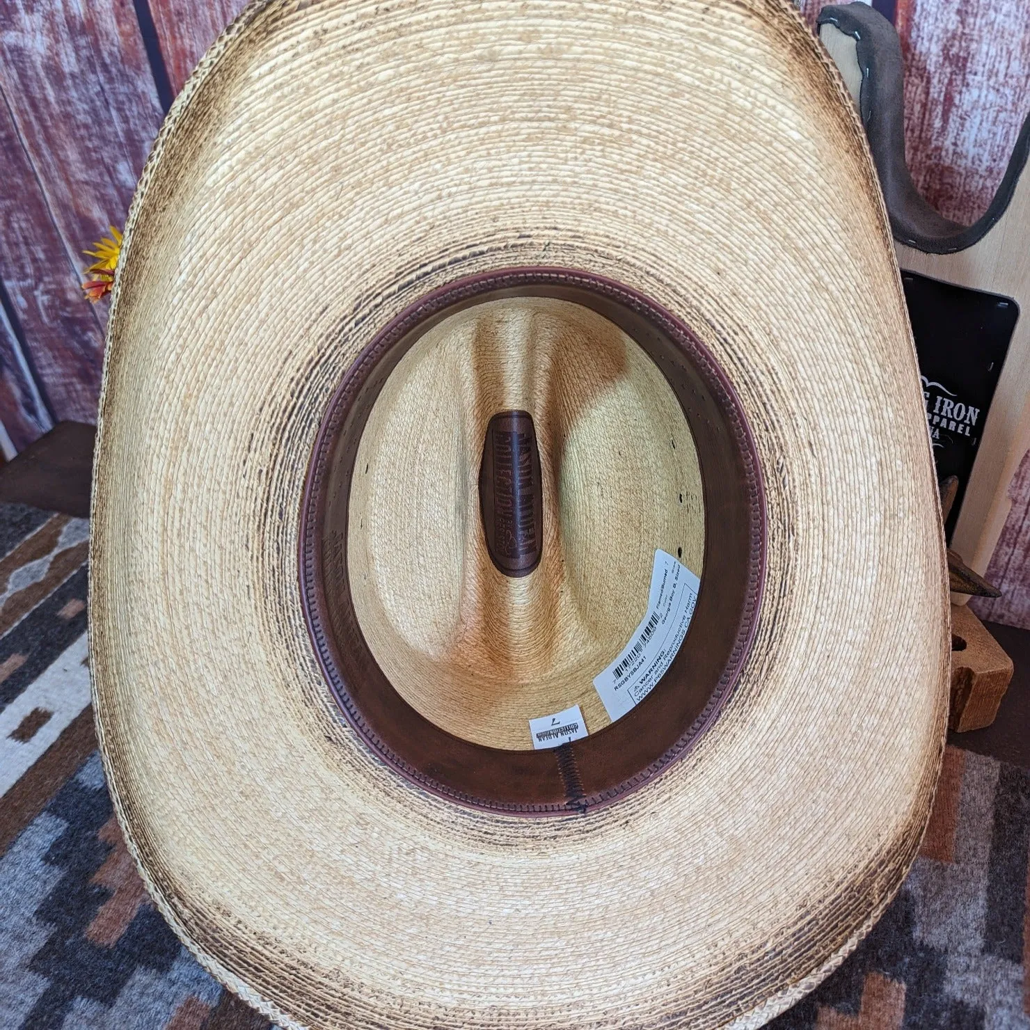 Palm Hat the "Georgia Boy" w/ Leather Sweatband by Resistol RSGBYSBJA41FB
