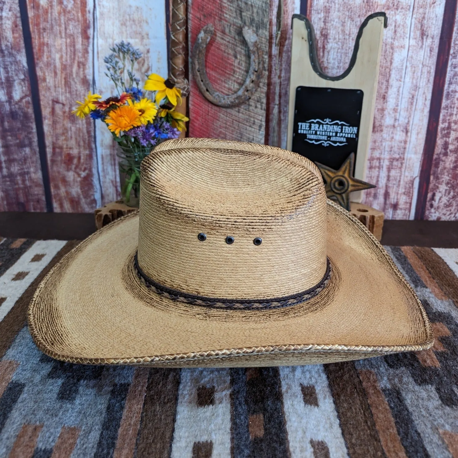 Palm Hat the "Georgia Boy" w/ Leather Sweatband by Resistol RSGBYSBJA41FB