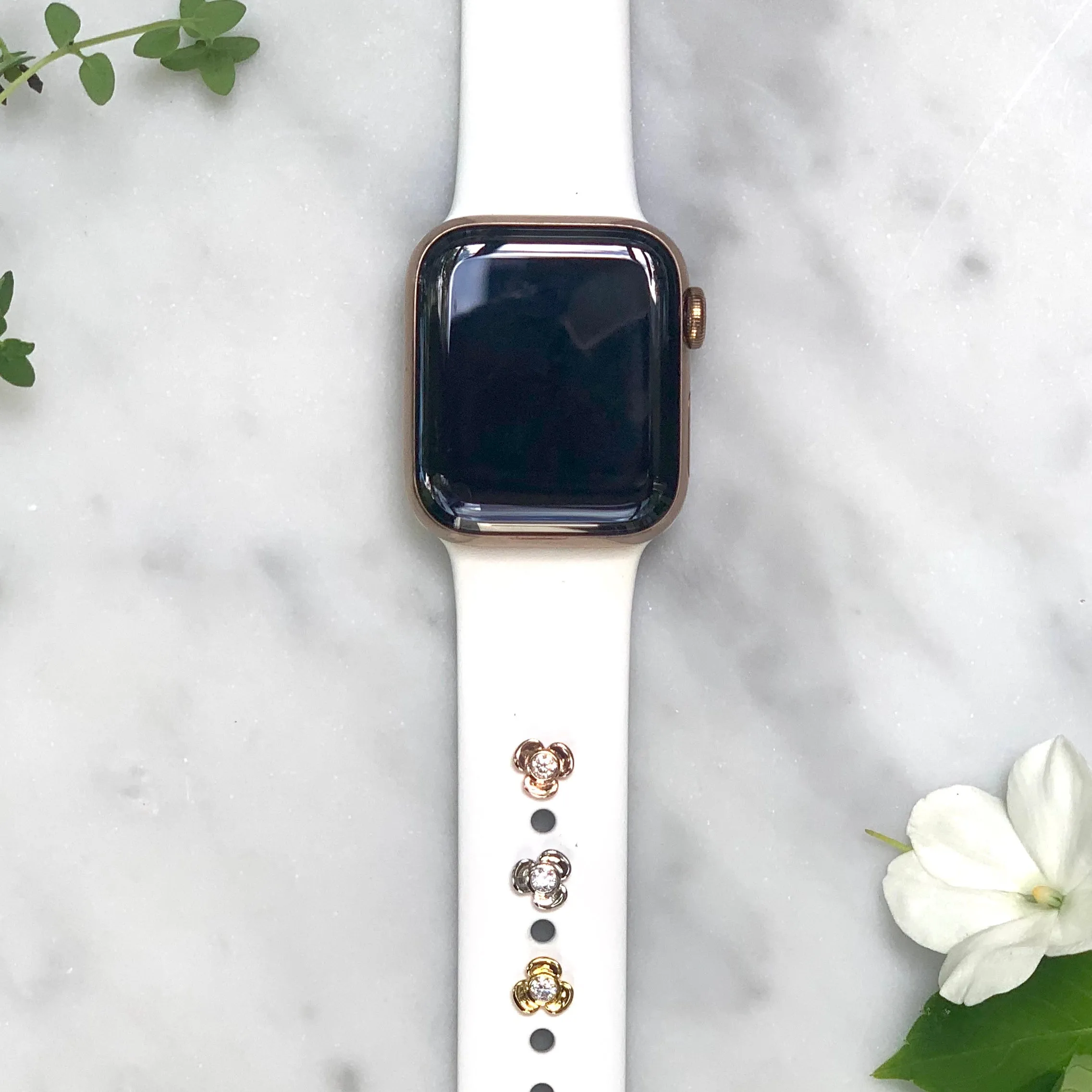pansy stud • Apple Watch sport band charm
