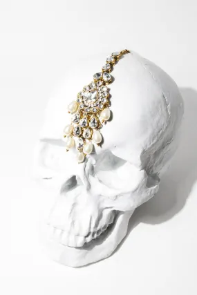 Pearl Hearts Bridal Head Tikka