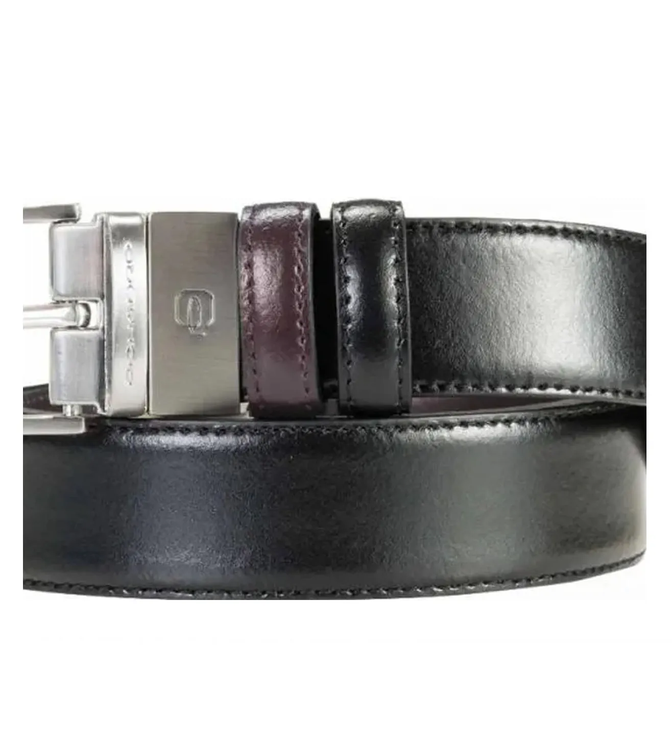 Piquadro Cintura Men's Black-Brown Reversible Belt