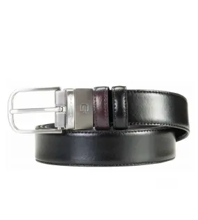 Piquadro Cintura Men's Black-Brown Reversible Belt