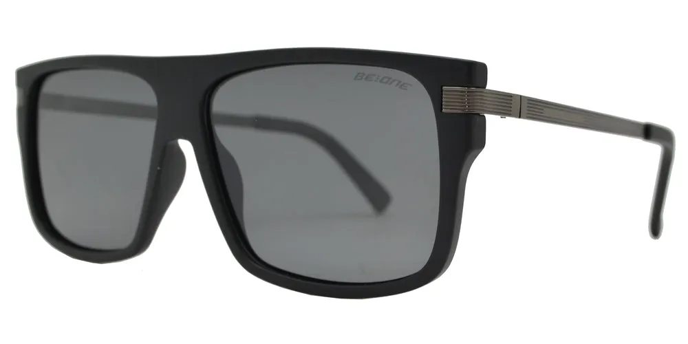 PL 3944 - Square Flat Top Flat Lens Plastic Polarized Sunglasses