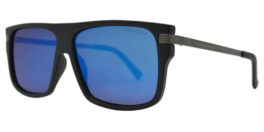 PL 3944 - Square Flat Top Flat Lens Plastic Polarized Sunglasses