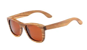 Polarized Bamboo Wood Sunglasses for Men - Stylish Brown Frames