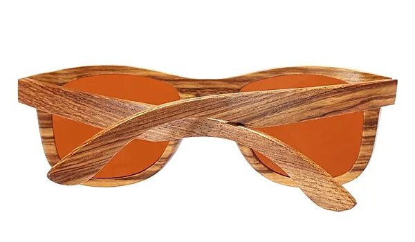 Polarized Bamboo Wood Sunglasses for Men - Stylish Brown Frames