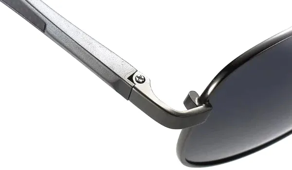 Polarized Black Pilot Sunglasses for Men - Classy and Stylish
