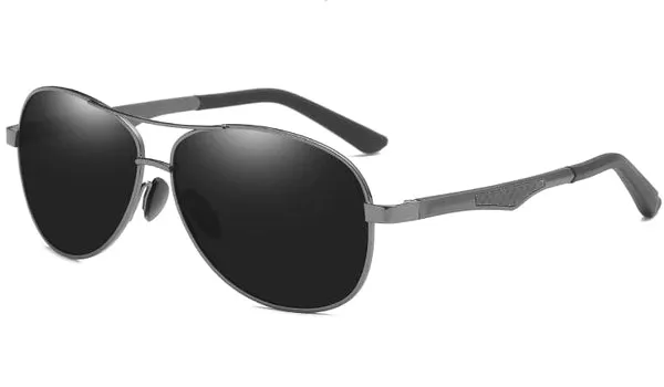Polarized Black Pilot Sunglasses for Men - Classy and Stylish