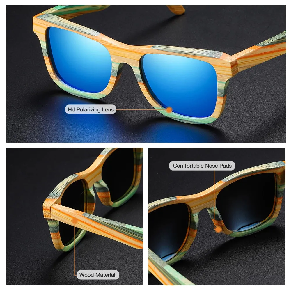 POLARIZED WOOD BAMBOO SUNGLASSES