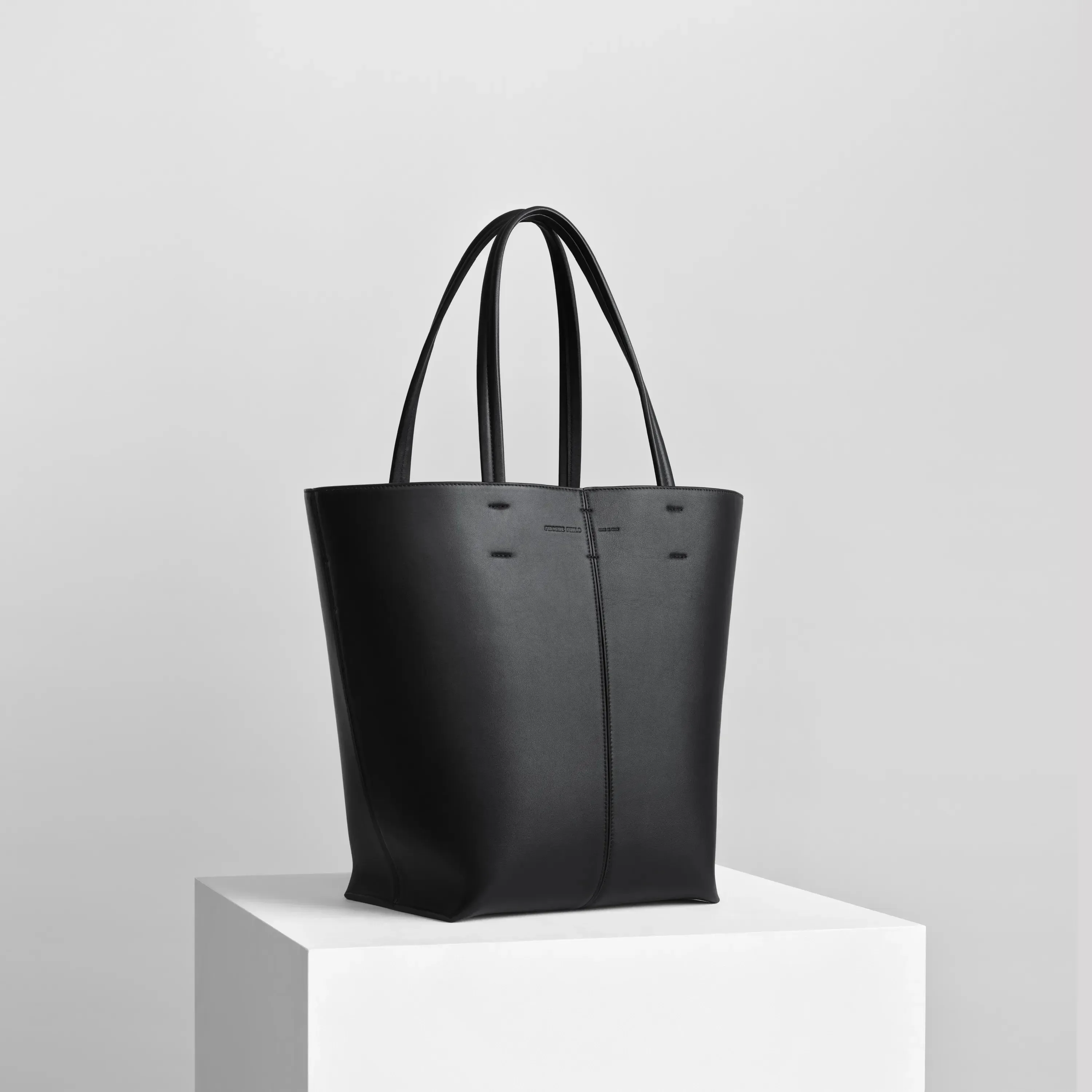 POT CABAS | black leather