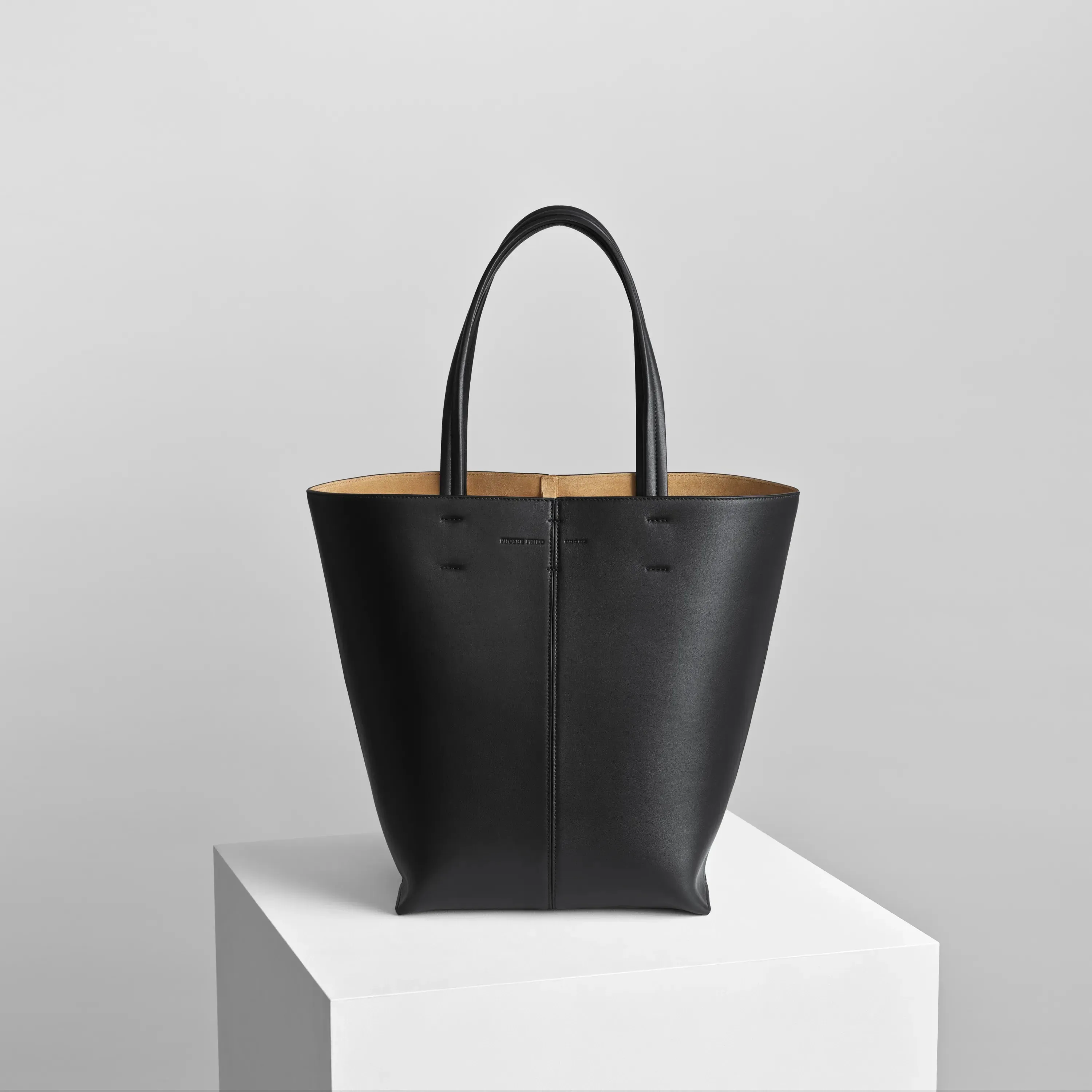 POT CABAS | black leather