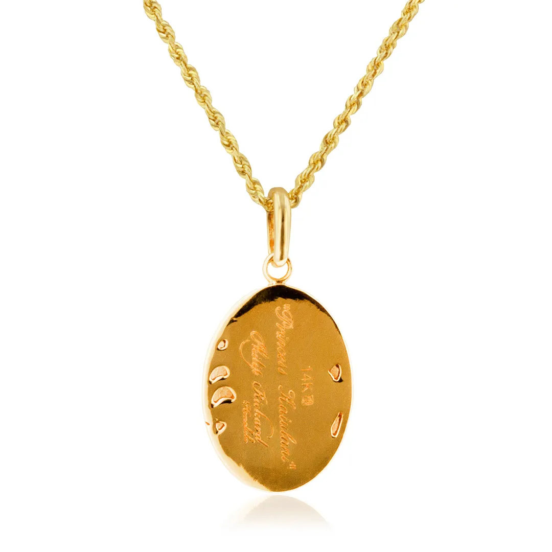 Princess Ka'iulani Pendant in 14K or 18K Gold [regular and small]