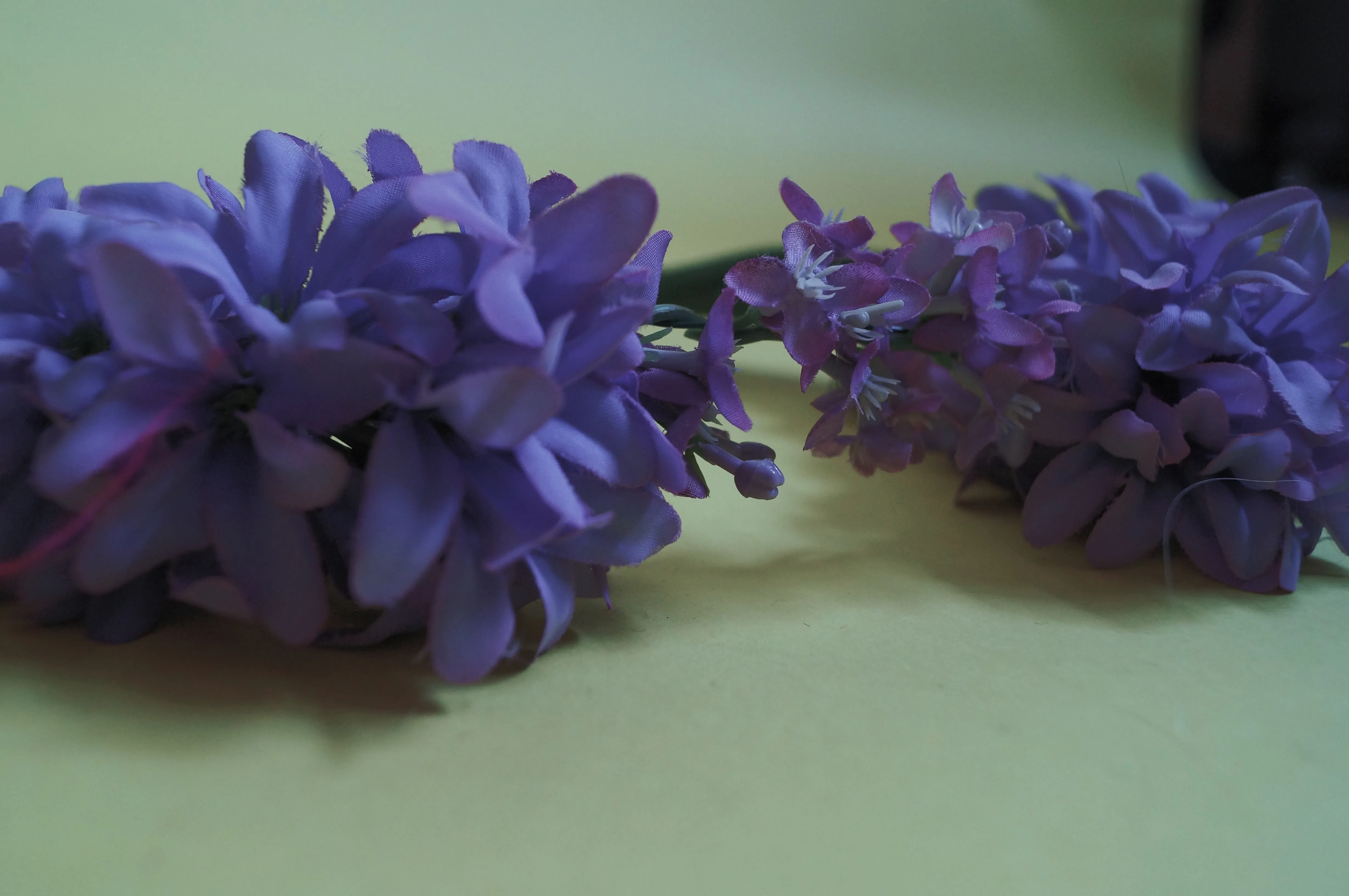 Purple flowers pagan inspired  headdress / costume / nature