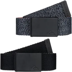 Quiksilver Kids The Jam Reversible Webbed Belt - Black - One Size
