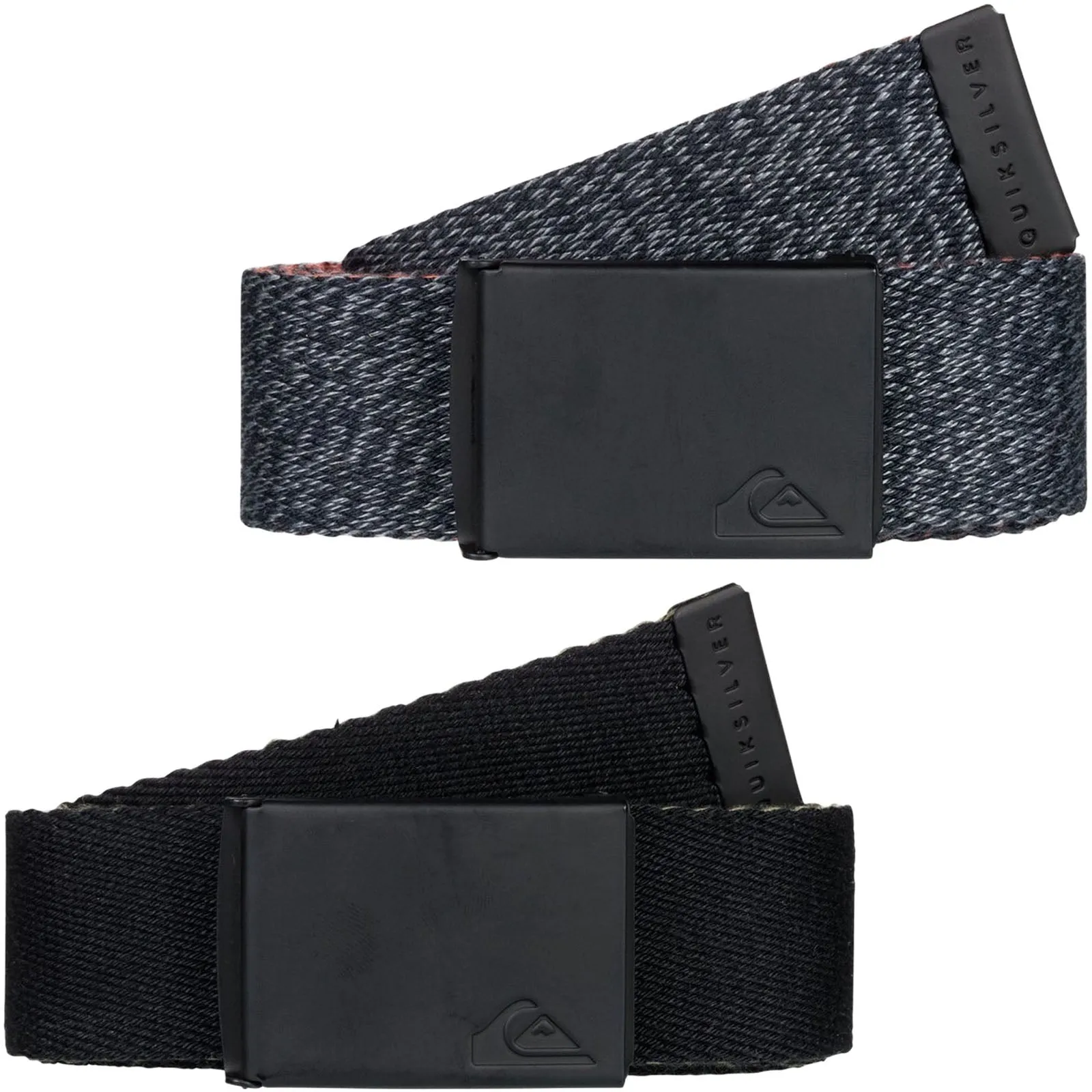 Quiksilver Kids The Jam Reversible Webbed Belt - Black - One Size