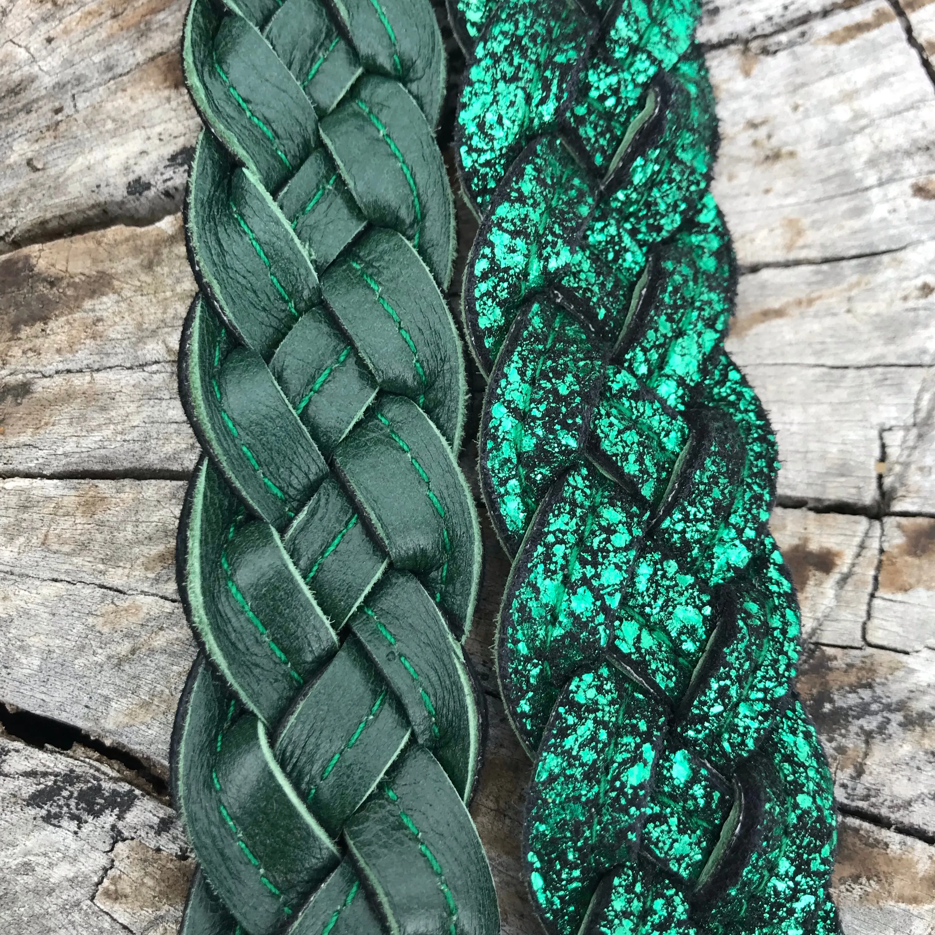 Reversible Sparkle Plait Belts