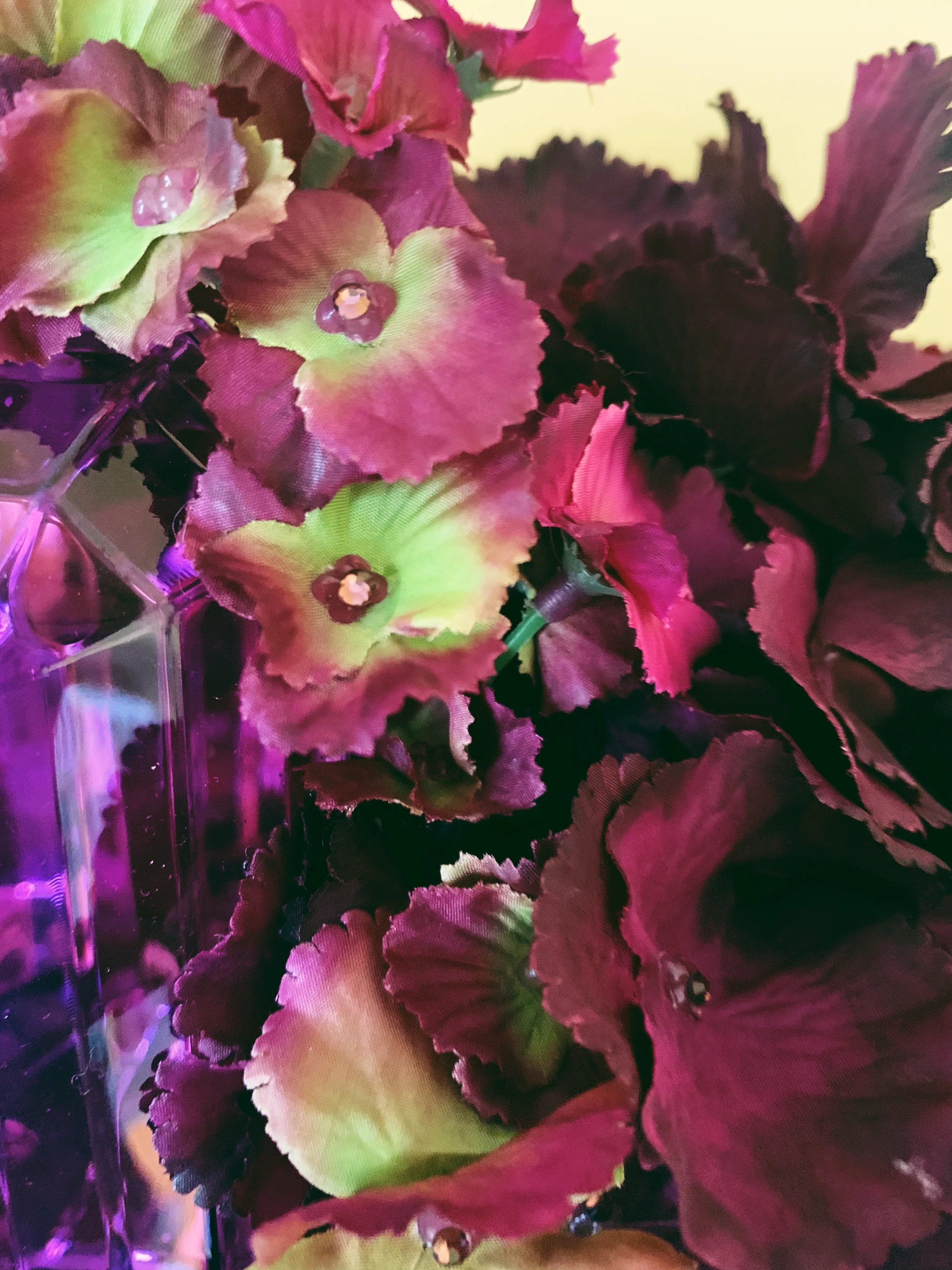 Rich Lush Purple Hydrangea X Giant Gem Headdress