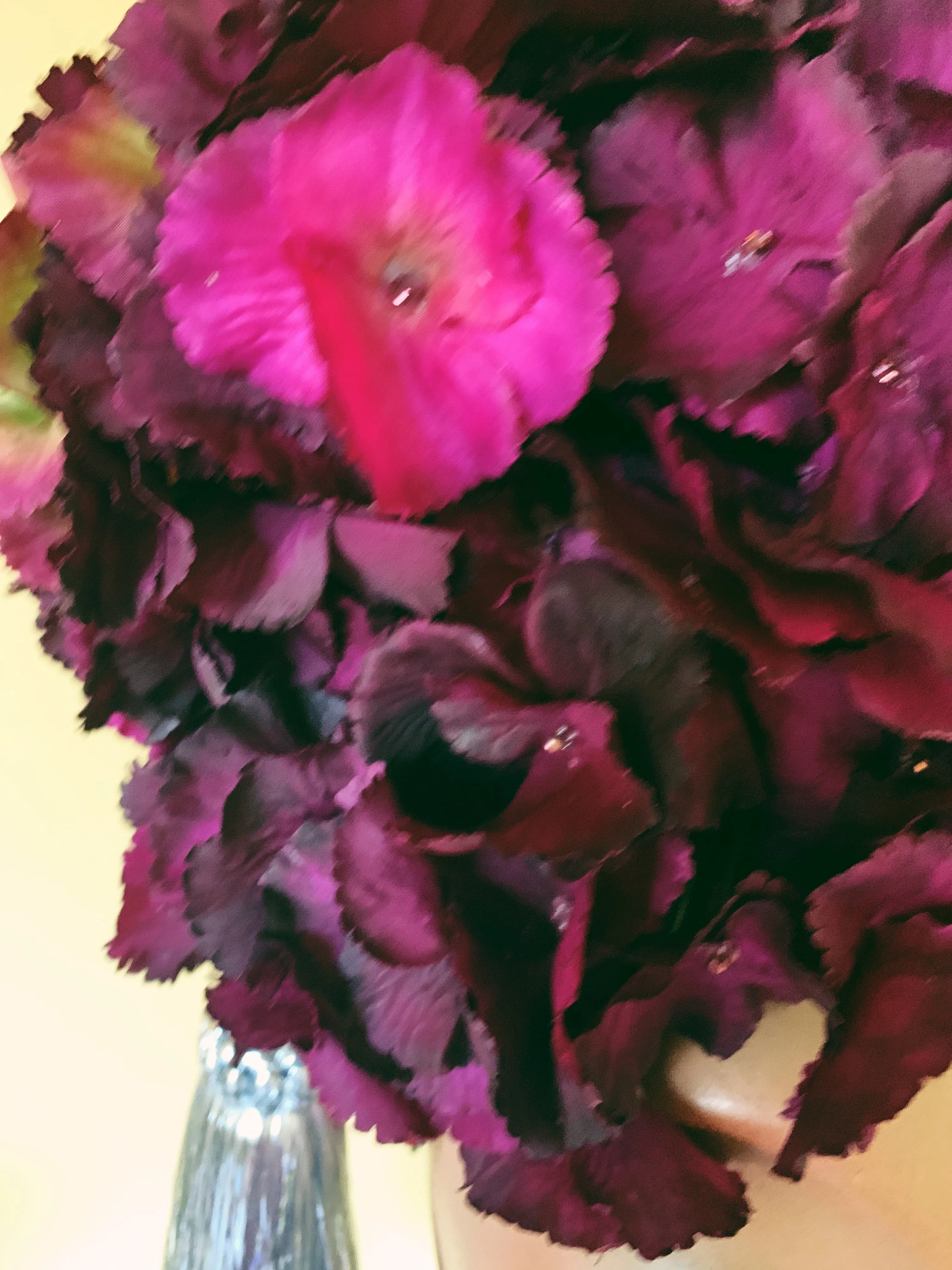 Rich Lush Purple Hydrangea X Giant Gem Headdress