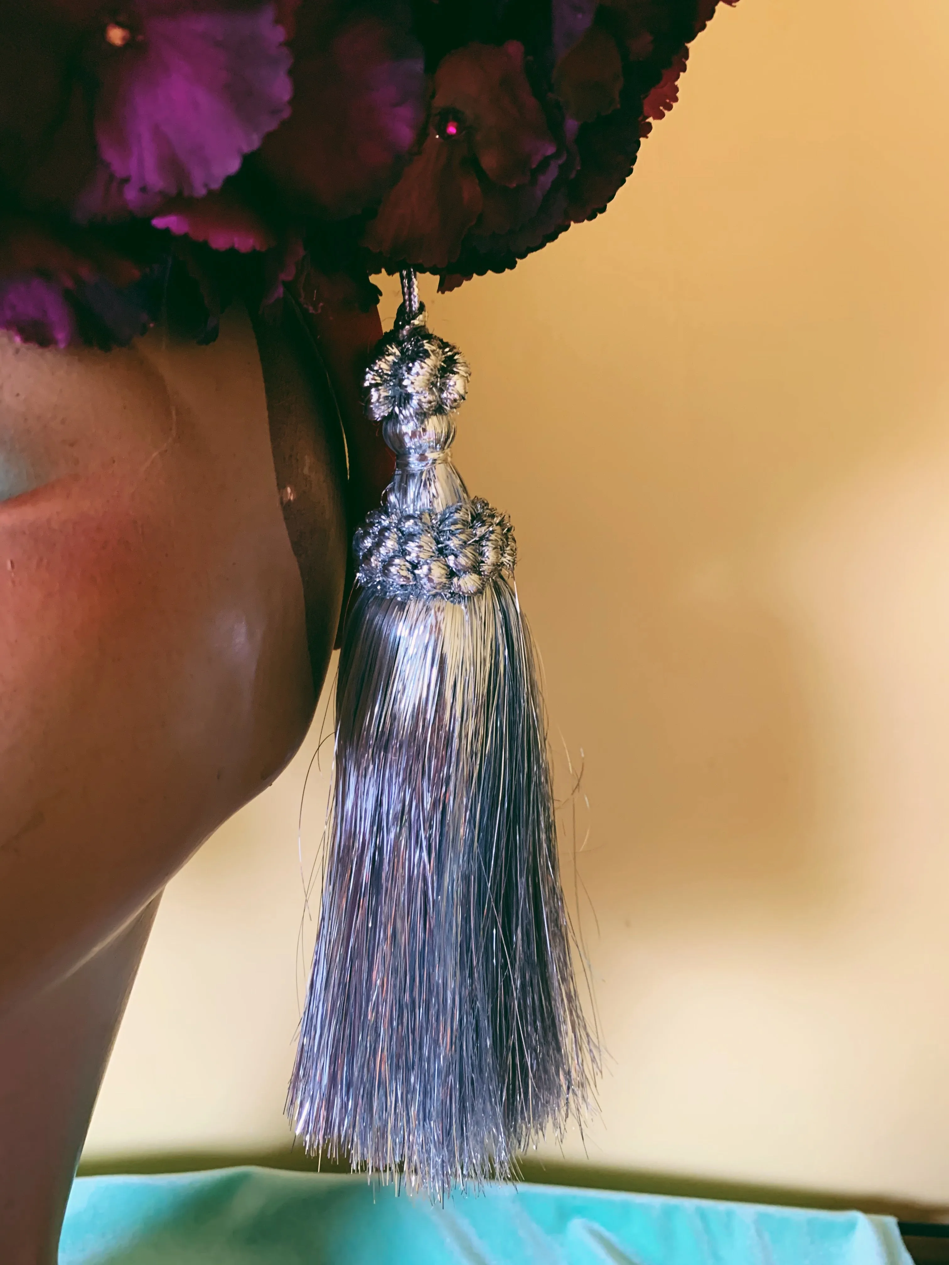 Rich Lush Purple Hydrangea X Giant Gem Headdress
