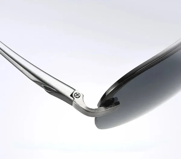Rimless Black Aviator Sunglasses for Men - Classy  Stylish