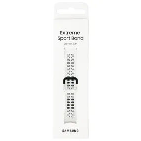Samsung (20mm, S/M) Extreme Sport Band for Samsung Galaxy Watch4 - White/Black