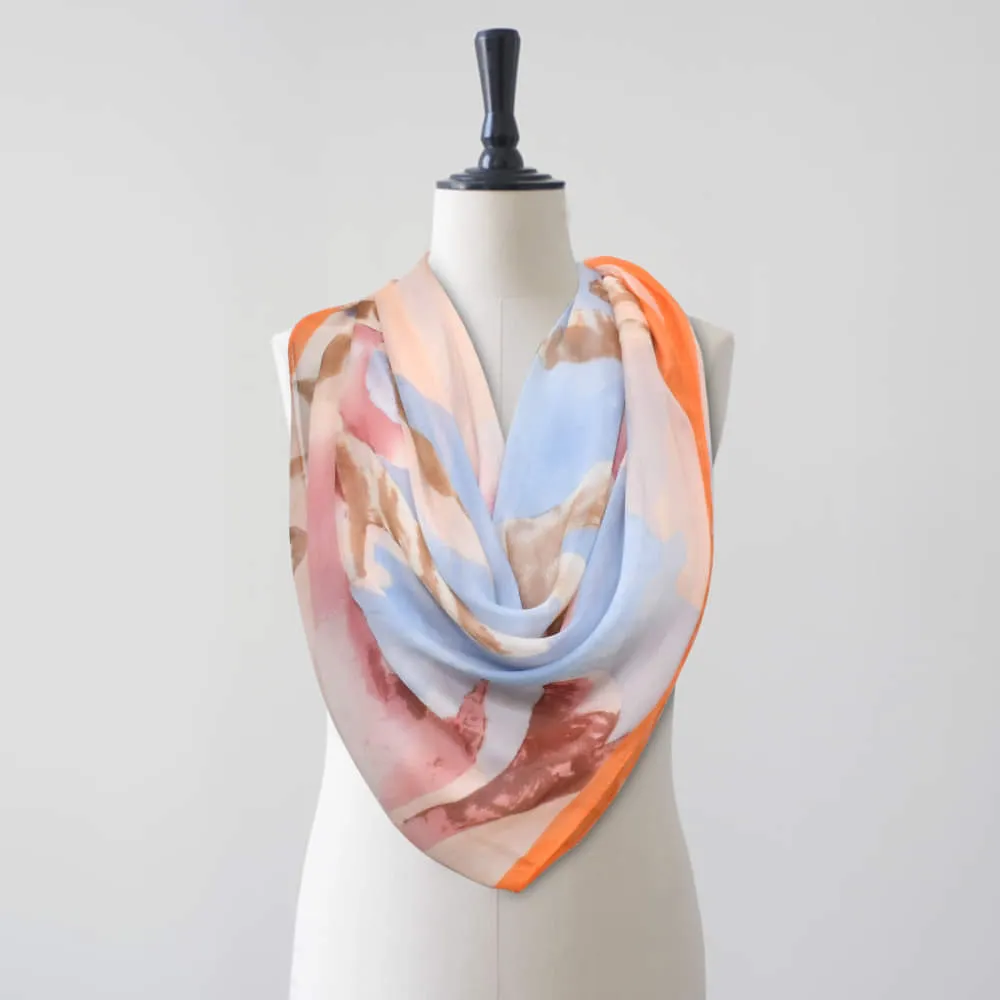 Silk Fancy Fabric Twill Scarves