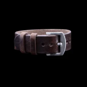 Single Pass Leather Watch Strap, 2-Keeper Vintage 405