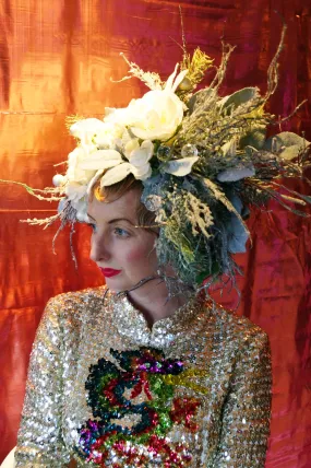 Snow Queen Floral Headdress