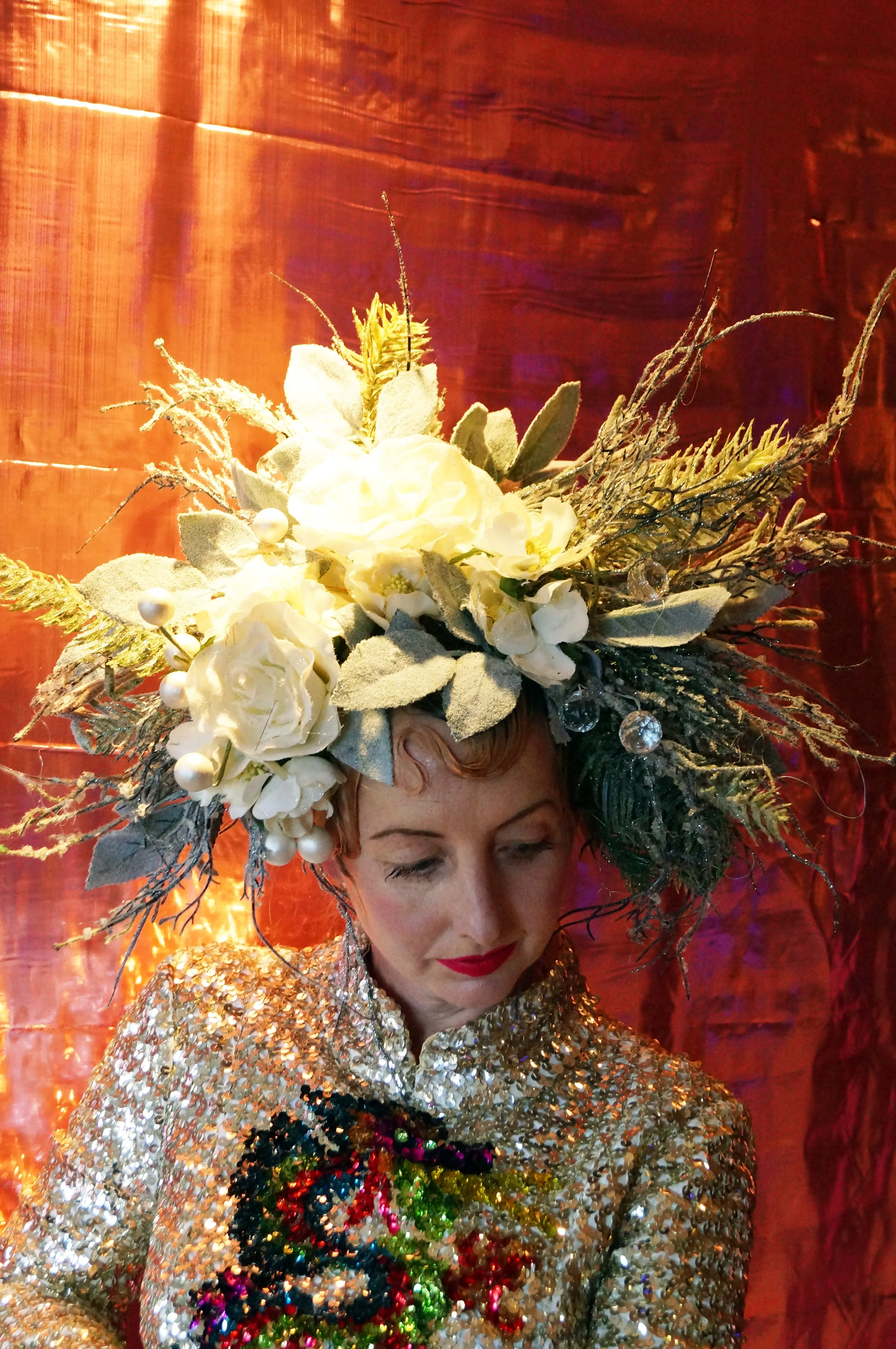 Snow Queen Floral Headdress