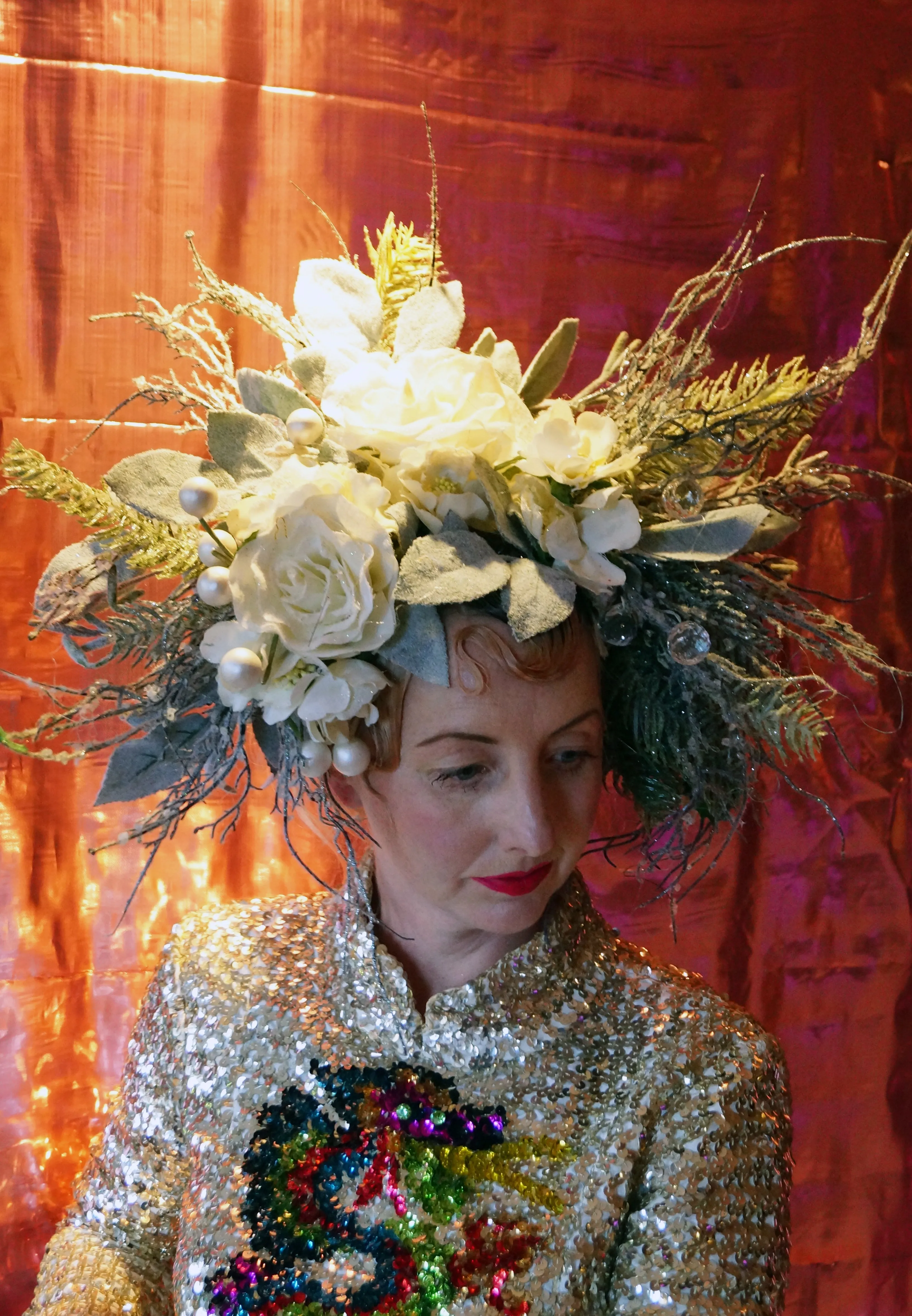 Snow Queen Floral Headdress