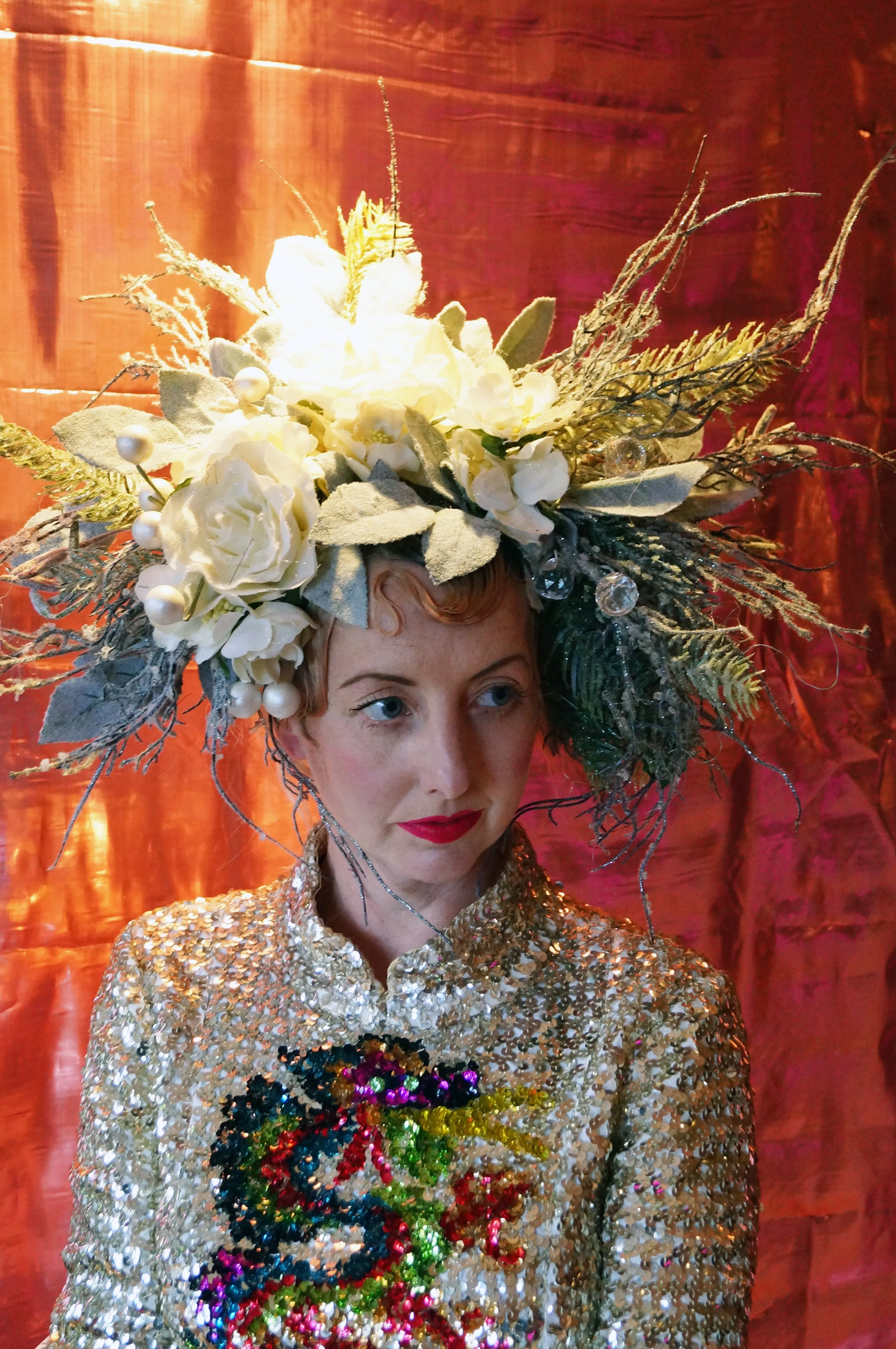 Snow Queen Floral Headdress