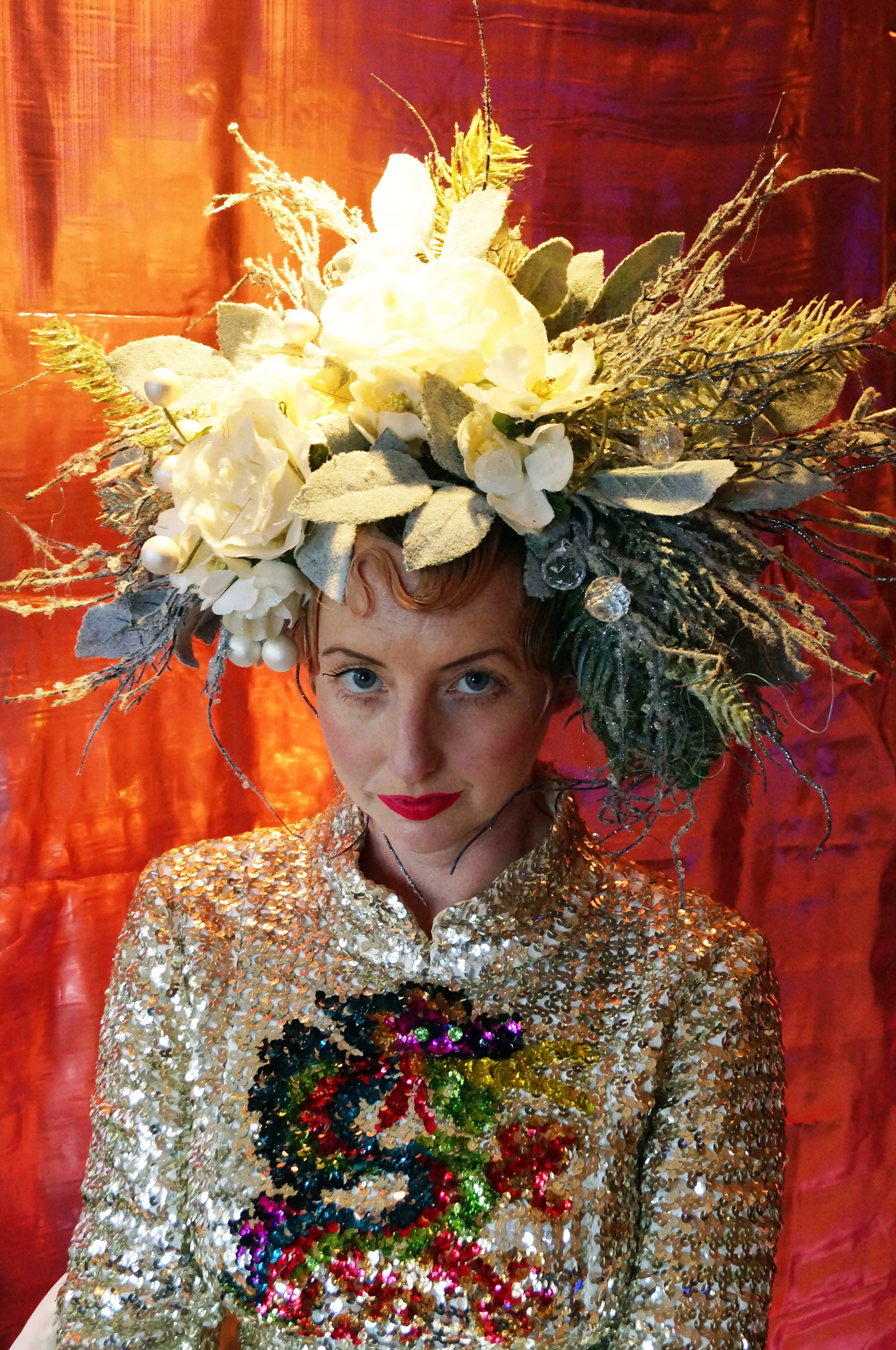 Snow Queen Floral Headdress