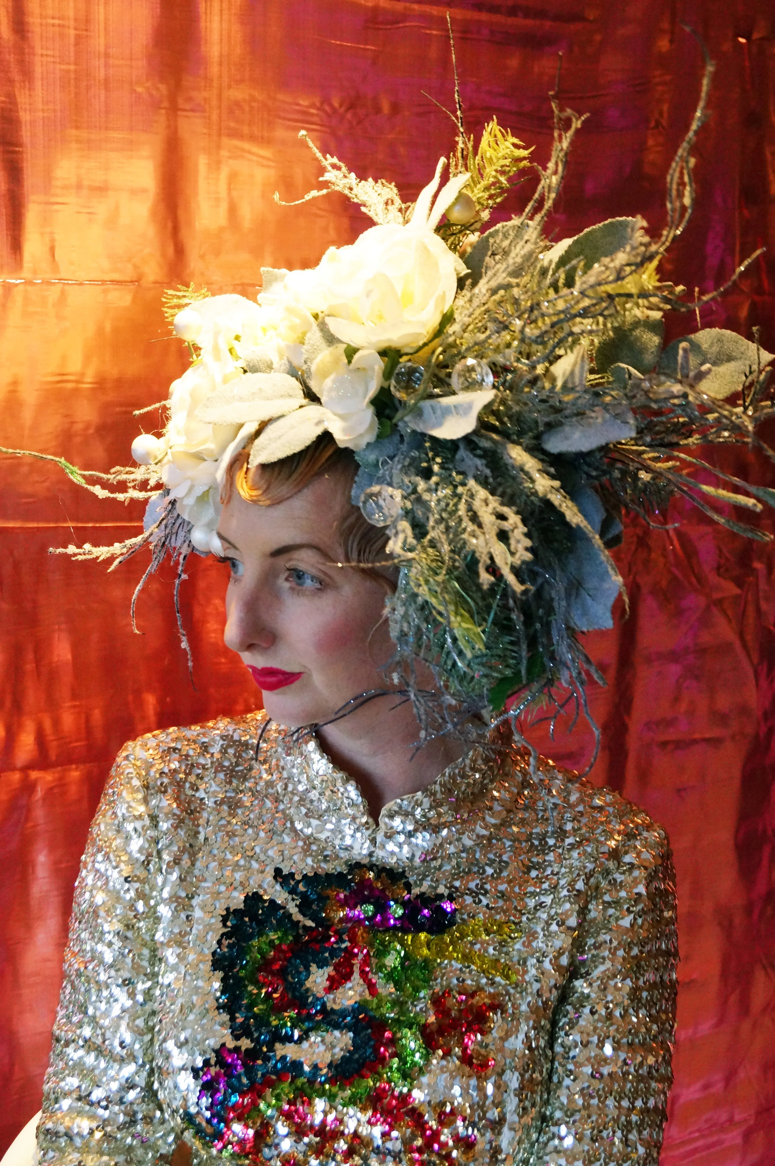Snow Queen Floral Headdress