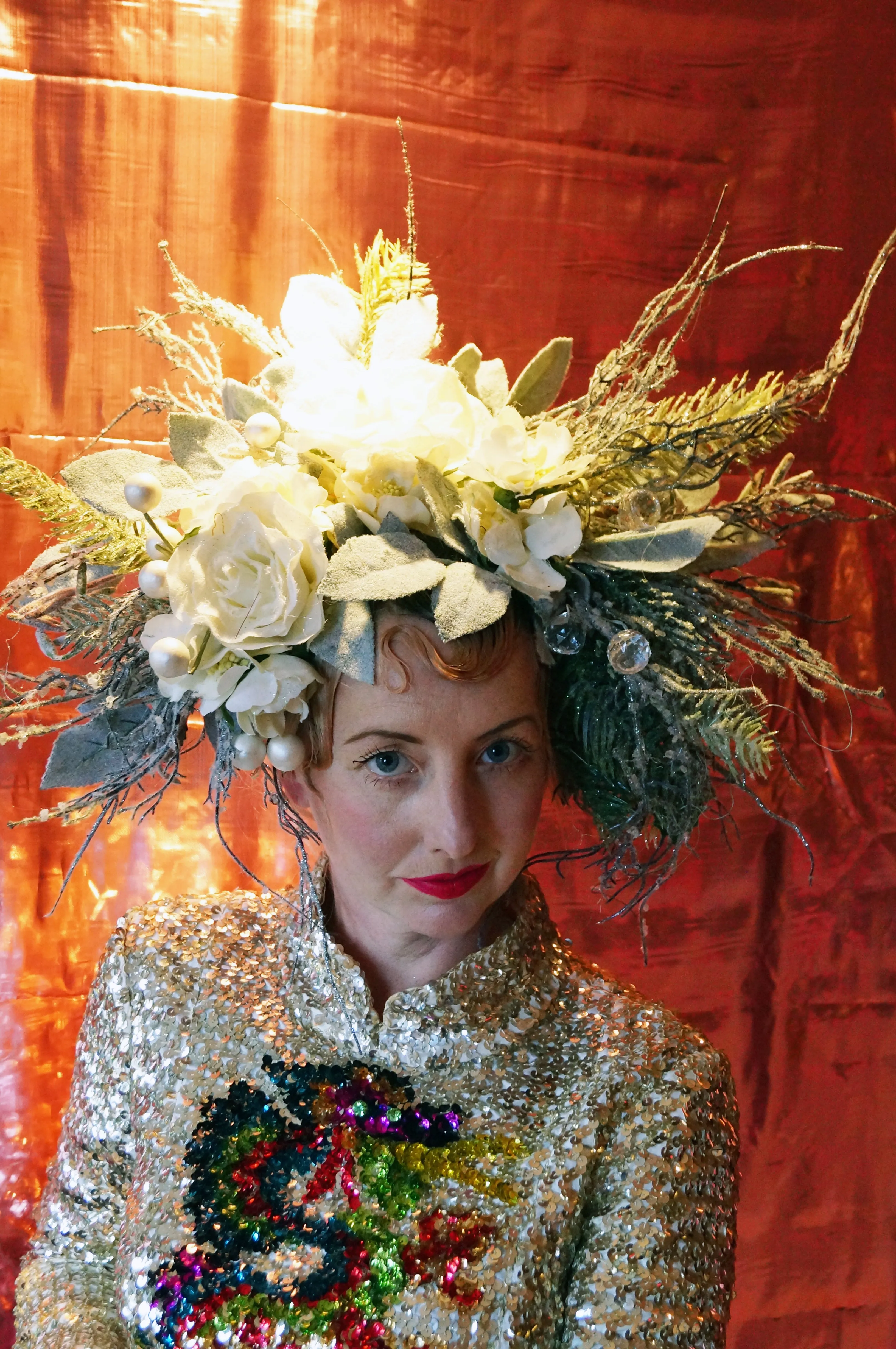 Snow Queen Floral Headdress