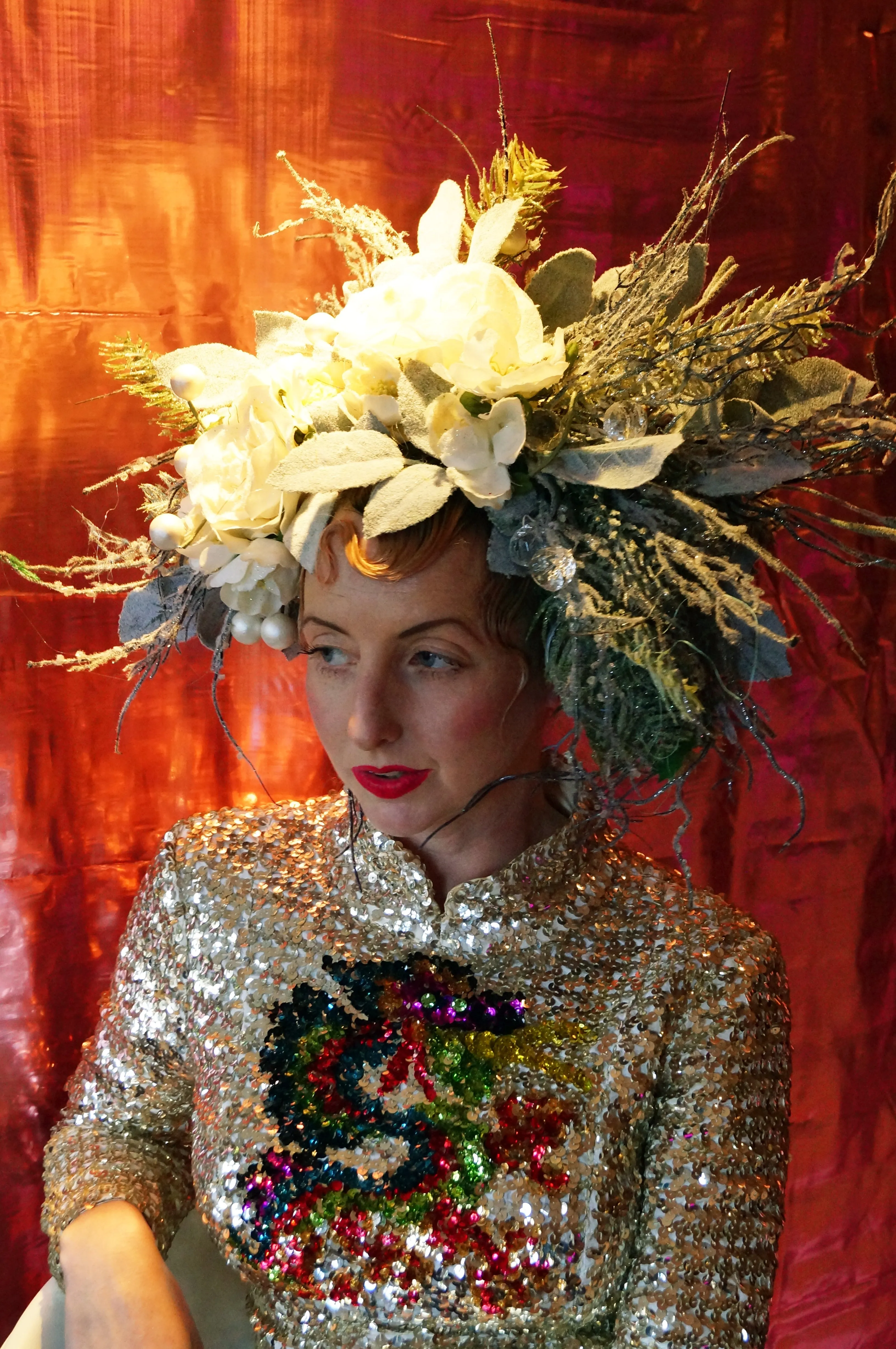 Snow Queen Floral Headdress