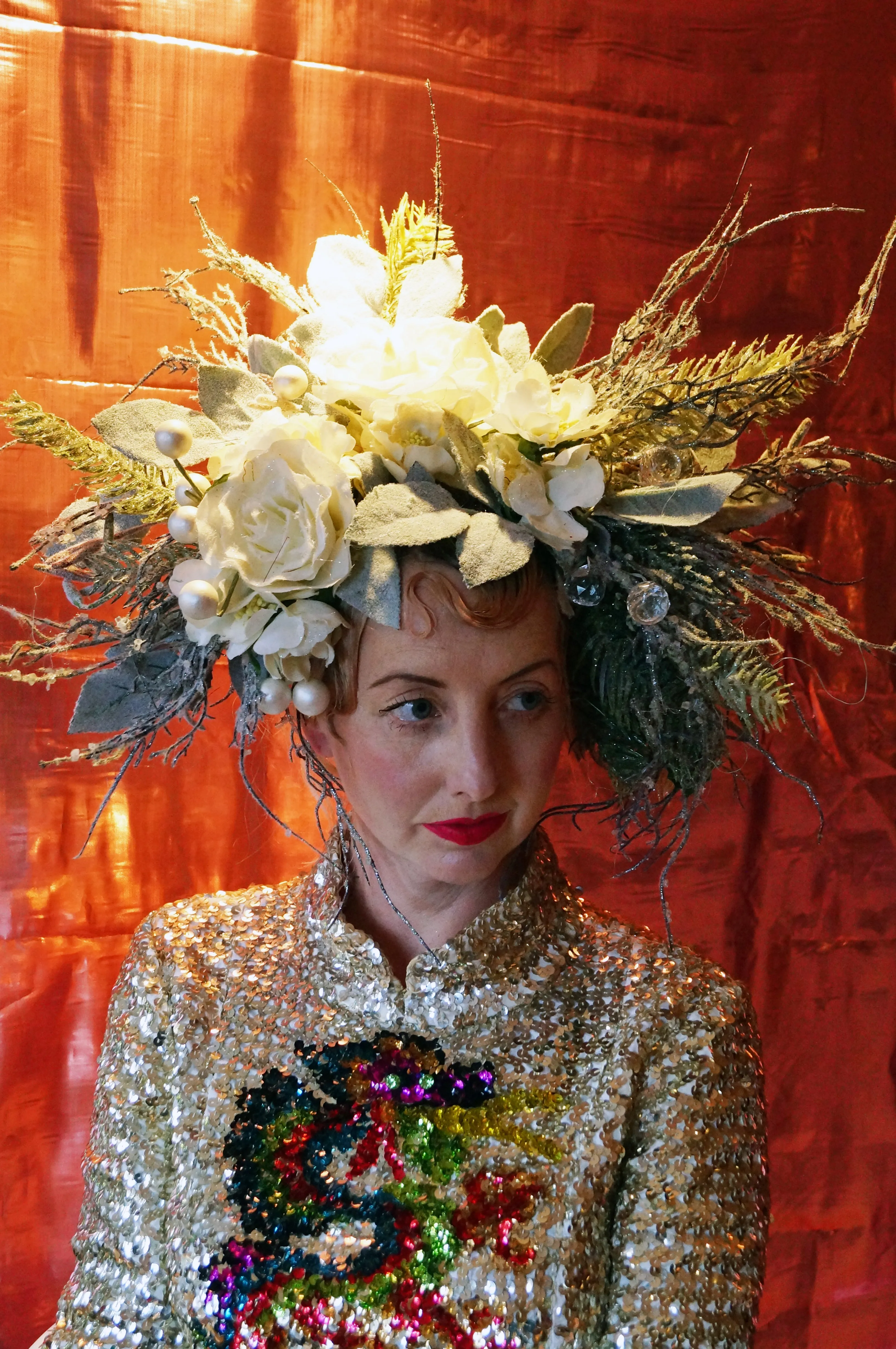 Snow Queen Floral Headdress