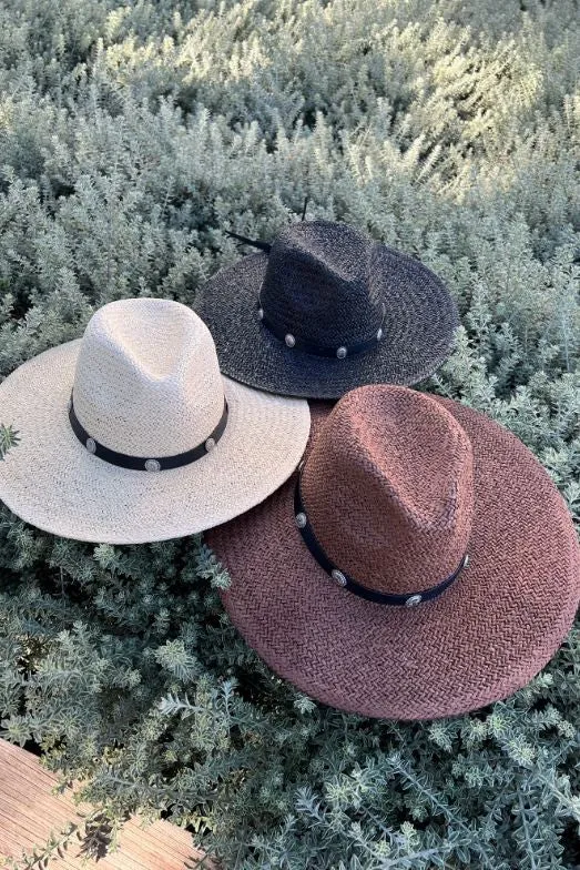 Summer Straw Fedora Hat