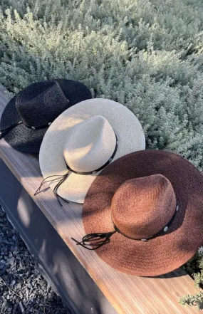 Summer Straw Fedora Hat