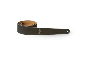 Taylor Strap Embroidered Suede Black 2.5"