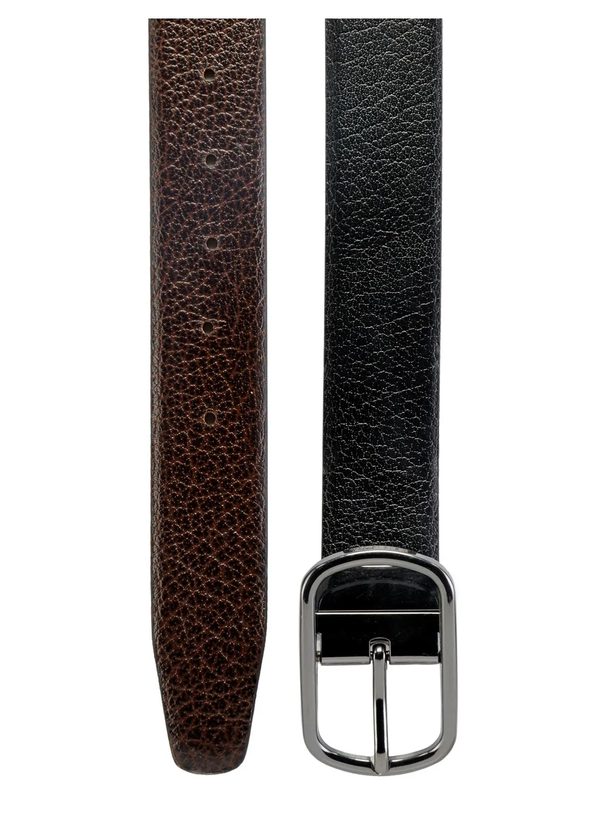 Teakwood Leathers Men Black & Brown Reversible Belt