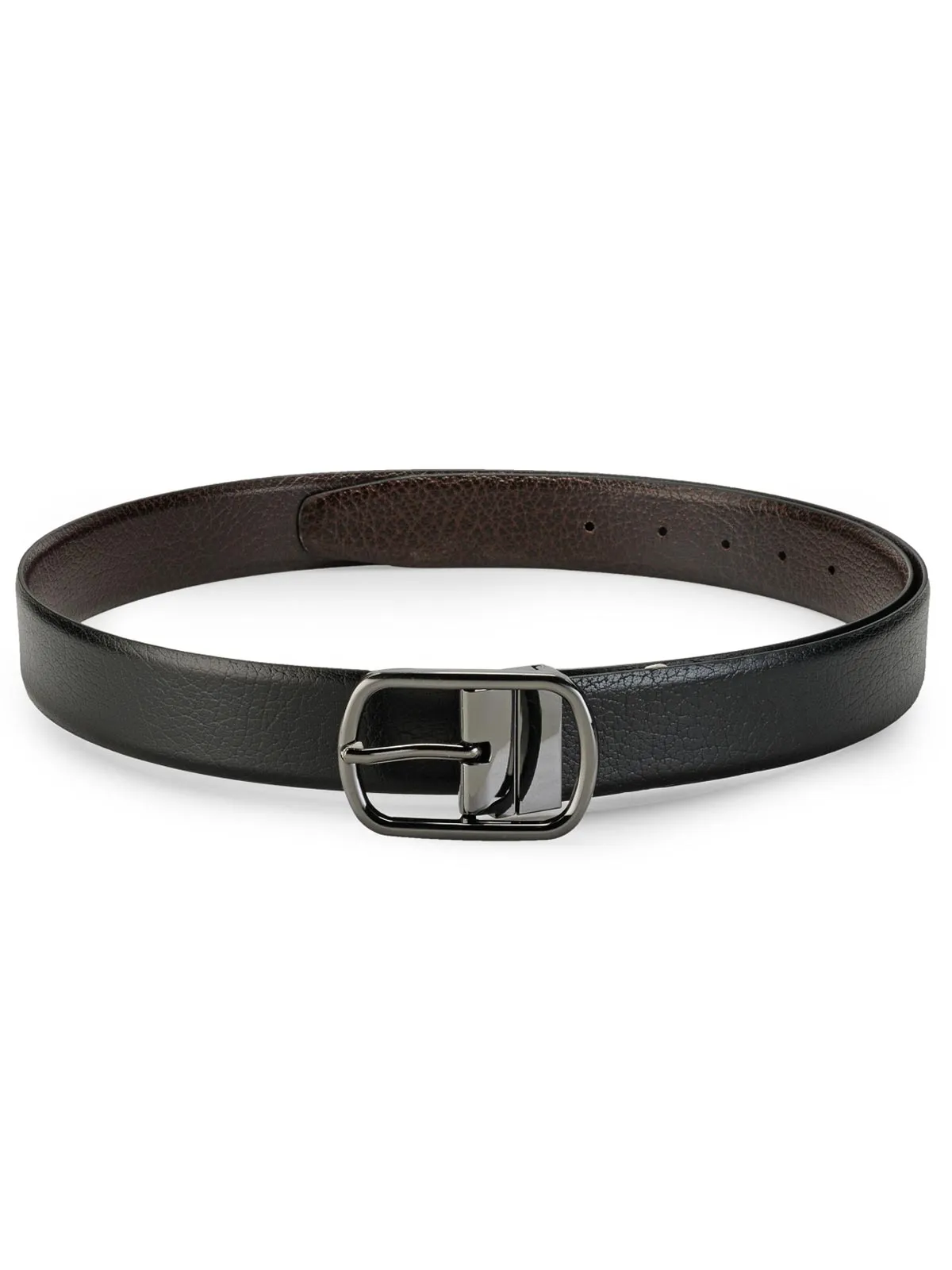 Teakwood Leathers Men Black & Brown Reversible Belt