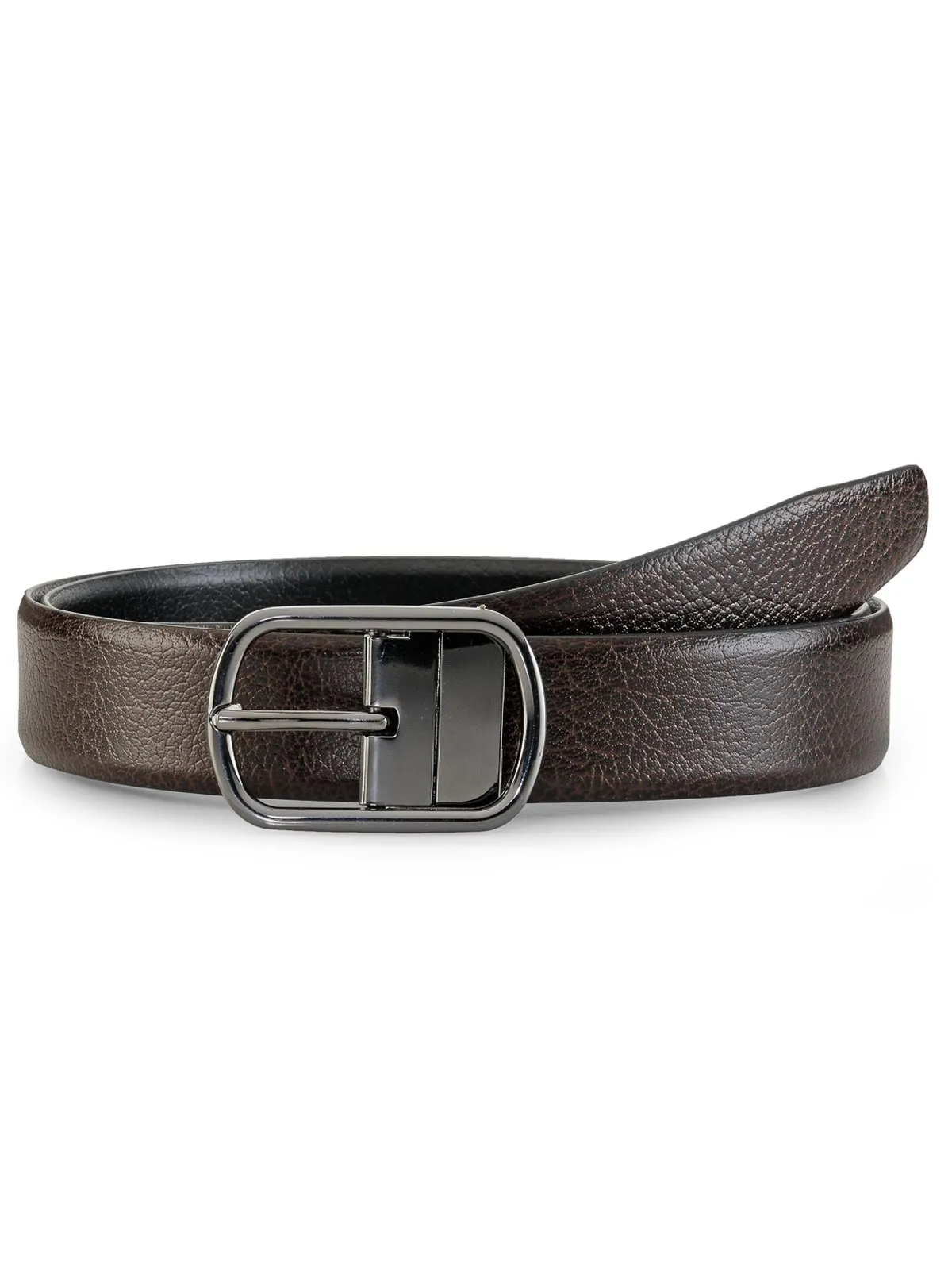 Teakwood Leathers Men Black & Brown Reversible Belt