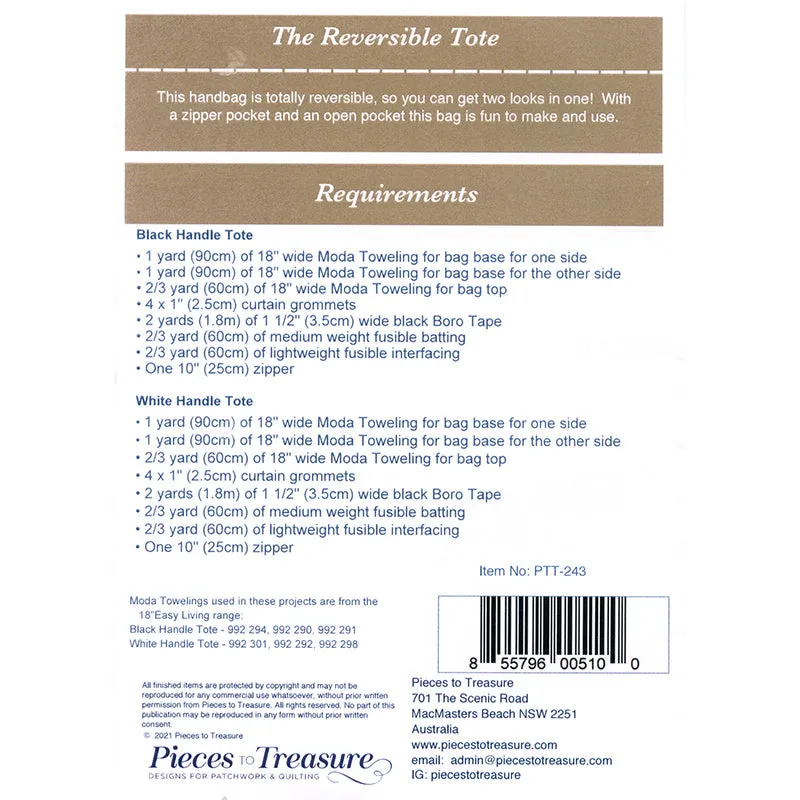 The Reversible Tote Pattern