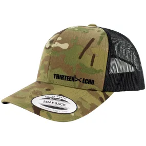 Thirteen Echo MOS Snapback Trucker Multicam Caps